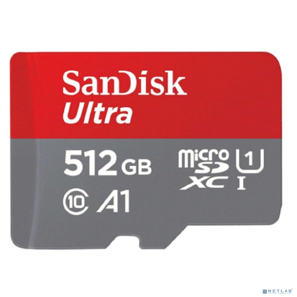 Карта памяти microSDXC 512Gb SanDisk SDSQUAC-512G-GN6MN Class 10 Ultra UHS-I A1 140MB/s