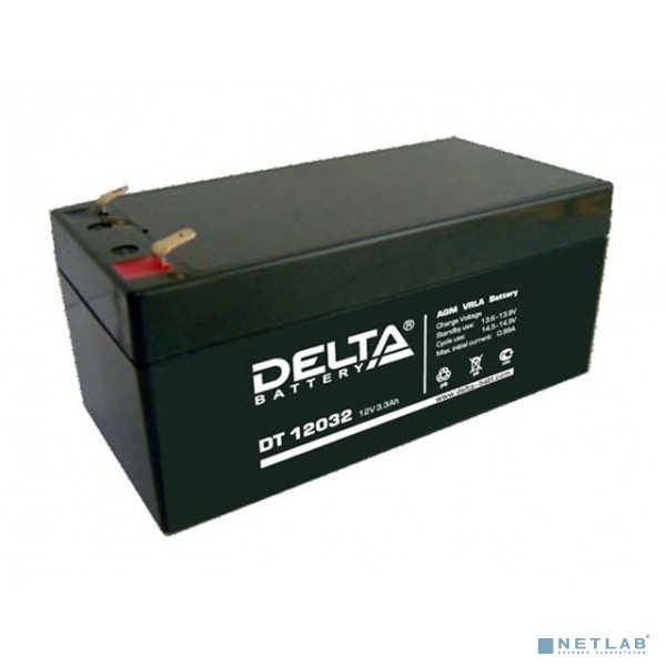 Батарея аккумуляторная Delta DT 12032 напряжение 12В, емкость 3.3Ач 135х67х67mm