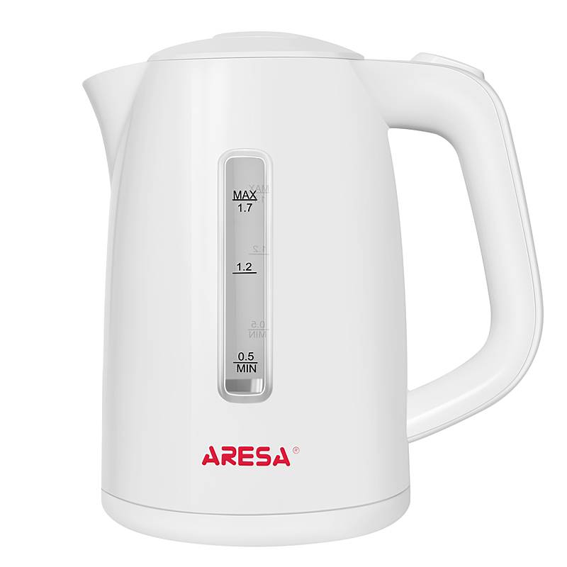 Чайник Aresa AR-3469 1.7л пластик, белый