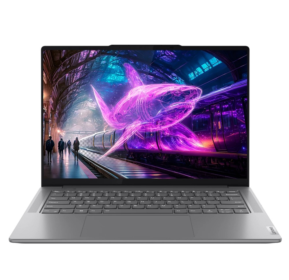 Ноутбук 14.0 Lenovo 83E30035RK Yoga Pro 7 14AHP9 14.5 3072x1920 IPS /AMD Ryzen 7 8845HS 3.8GHz /16384Mb/512Gb SSD/noDVD/Int:AMD Radeon 780M/Cam/BT/Wi-Fi/73WHr/war 1y/1.49kg/luna grey/noOS + 100W, RU kbd