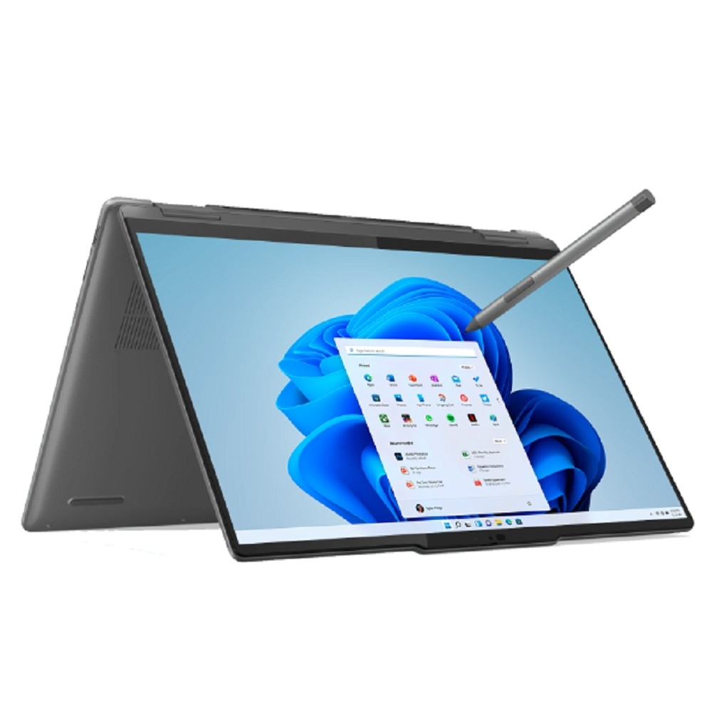 Ноутбук 14.0 Lenovo 83DK006RRK Yoga 7 2-in-1 14AHP9 14 1920x1200 IPS /Touch/AMD Ryzen 7 8840HS 3.3GHz /16384Mb/1024Gb SSD/noDVD/Int:AMD Radeon 780M/Cam/BT/Wi-Fi/71WHr/war 1y/1.61kg/storm grey/Win11Home + 65W, Pen, RU kbd