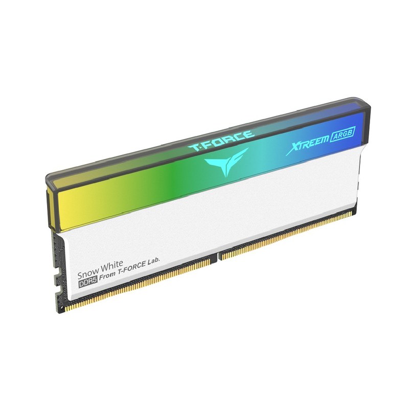 Модуль памяти DDR5 32Gb 6400MHz TeamGroup FFAD532G6400HC32ADC01 T-Force Xtreem ARGB 2x16Gb CL32 32-39-39-84 1.35V White