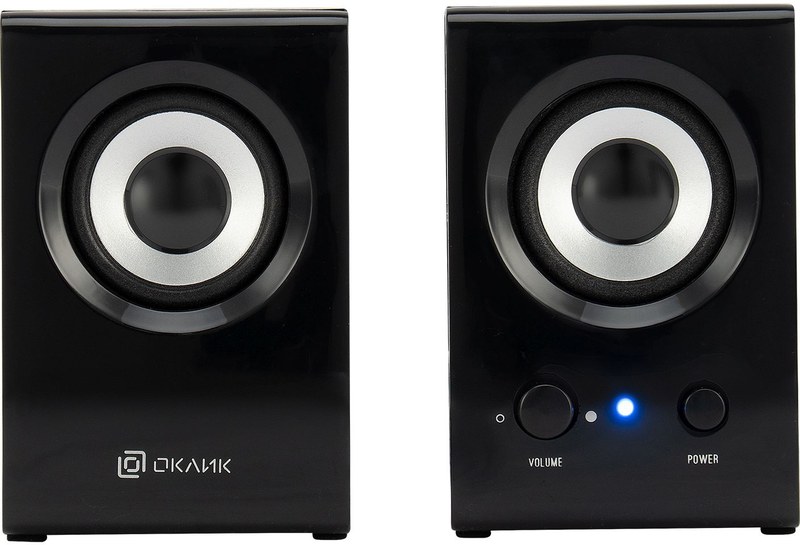 Колонки Oklick 417559 OK-160 2.0 черный 6Вт