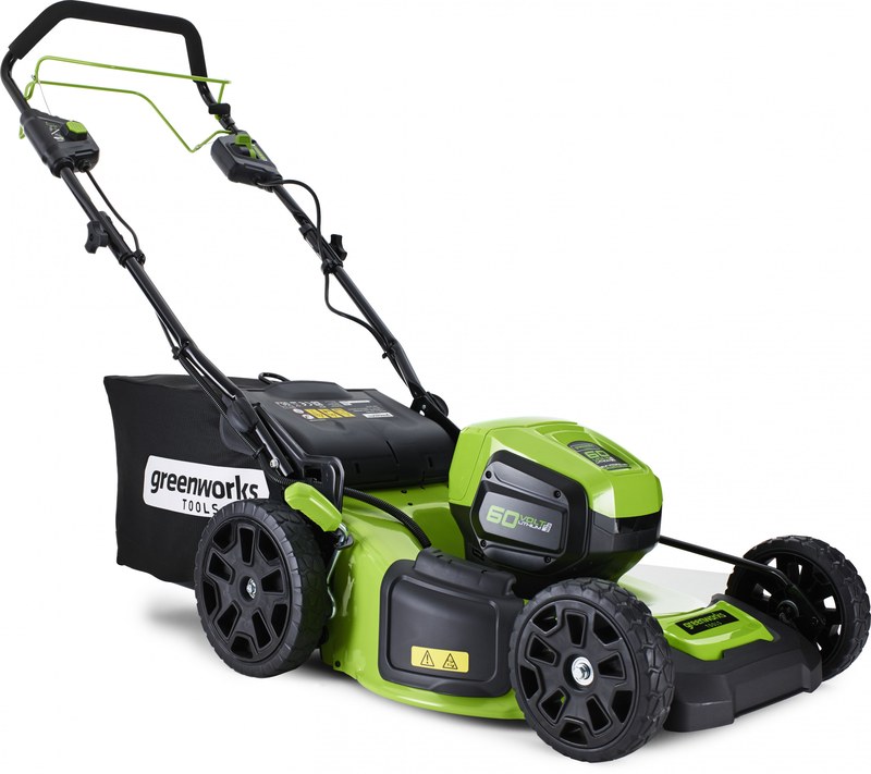 Газонокосилка аккумуляторная Greenworks GD60LM46SPK4 2502907UB самоходная 60V, 46 см, б/щет, с 1хАКБ 4Ач и Зарядное устройство