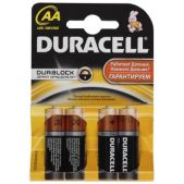 Батарейка AA Duracell LR6-4BL basic (80 240 20400) 4шт