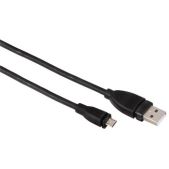 Кабель Hama H-054587 USB 2.0 A-microUSB (m-m) 0.75 м экранированный черный