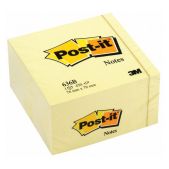 Блок цветной бумаги 76x76x450л 3M Post-It 636-В желтый самоклеящийся, 7000033840