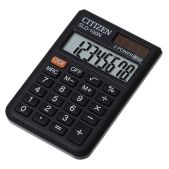 Калькулятор карманный 8 разрядов Citizen SLD-100N двойное питание, корень черный