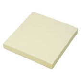 Блок цветной бумаги 76x76x100л Hopax 21007 пастельный желтый самоклеящийся