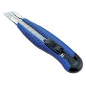 Нож канцелярский KW-Trio 3713blu мощный с шириной лезвия 18мм с 2-мя запасными лезвиями синий