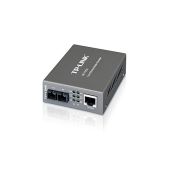 Медиаконвертор TP-Link MC110CS 10/100Mbps RJ45 to 100Mbps single-mode SC fiber Converter, Full-duplex, up to 20Km, switching power adapter, chassis mountable