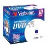 Диск DVD-R 4.7Gb Verbatim 43521 16x Jewel Case Printable 10шт.