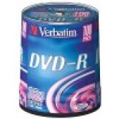 Диск DVD-R 4.7Gb Verbatim 43549 16x Cake Box 100шт.