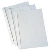 Обложки для термопереплета A4 Leitz 523134 4мм белые картонные под ткань