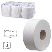Бумага туалетная Kimberly-Clark 8512 Scott, 200м комплект 12шт, Performance Jumbo, 2-слойная, белая (диспенсер 601544)