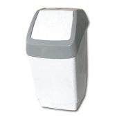 Ведро-контейнер для мусора 25л Idea М 2472 серый (в 55xш 30xг 28см), качающаяся крышка