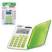Калькулятор карманный 8 разрядов Staff STF-6238 зеленый, двойное питание, 104х63мм, на блистере