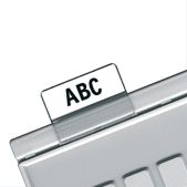 Картотечные индексные окна Han НА9001, комплект 10шт, для разделителей A4, A5, A6, прозрачные