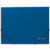 Папка на резинках Brauberg 221623 Стандарт синяя, до 300 листов, 0.5мм