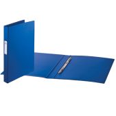 Папка с металлическим скоросшивателем Brauberg 223187 Comfort, картон/ПВХ, 35мм, синяя, до 290 листов