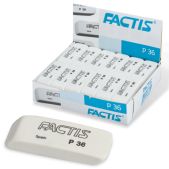 Резинка стирательная Factis P-36 пластиковая для карандаша со скош. краем, 56х19, 5х9мм, P-36