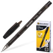 Ручка гелевая Brauberg 141517 Income, корпус тонированный черная, игольч. пишущяя узел 0.5мм, черная
