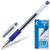 Ручка гелевая Pilot G-1 Grip BLGP-G1-5, с резиновым упором, 0.3мм, синяя