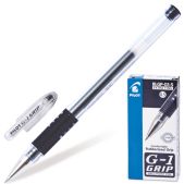 Ручка гелевая Pilot G-1 Grip BLGP-G1-5, с резиновым упором, 0.3мм, черная