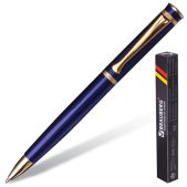 Ручка шариковая Brauberg 141415 бизнес-класса Perfect Blue, корпус синий, золот. детали, синяя