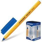 Ручка шариковая Schneider S507/3 Tops F 505, одноразовая, корпус желтый, 0.3мм, S507/3, синяя