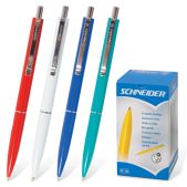 Ручка шариковая Schneider S308/0 К15, автоматическая, цвет корпуса ассорти, S308/0, синяя