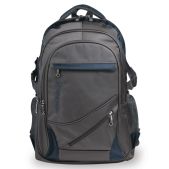 Рюкзак универсальный Brauberg 224445 для старших классов, студентов, размер 45x32x19см, 2 передних кармана, ткань, серо-синий