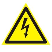 Знак предупреждающий Опасность поражения электрическим током Фолиант 610007/W 08 треуг. 200x200x200мм, самокл