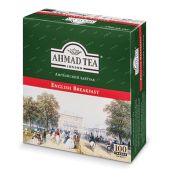 Чай черный Ahmad English Breakfast 100 пакетиков по 2г, 600-012