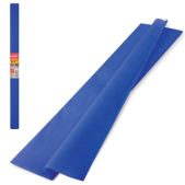 Бумага цветная Brauberg 126535 плотная крепированная, растяжение до 45%, 32г/м, рулон, синяя, 50x250см
