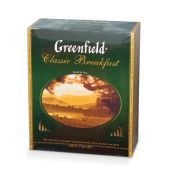 Чай черный Greenfield Classiс Breakfast 100 пакетиков в конвертах по 2г, 0582