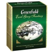 Чай черный Greenfield Earl серый Fantasy с бергамотом, 100 пакетиков в конвертах по 2г, ш/к 05848