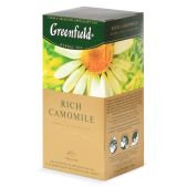 Чай травяной Greenfield Rich Camomile Ромашковый 25 пакетиков в конвертах по 1, 5г, ш/к 04322