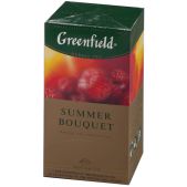 Чай фруктовый Greenfield Summer Bouguet малина, шиповник 25 пакетиков в конвертах по 1, 5г, 0433