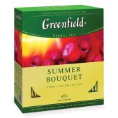 Чай травяной Greenfield Summer Bouquet 100 пакетиков в конвертах по 2г, ш/к 08788