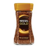 Кофе растворимый Nescafe Gold, сублимированный, 190г, стеклянная банка