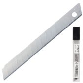 Лезвия для канцелярского ножа 9мм Staff 235465 эконом, комплект 10шт, толщина лезвия 0.38мм, в пластиковом пенале