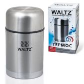 Термос 800мл Waltz 601408 универсальный с широким горлом, нержавеющая сталь