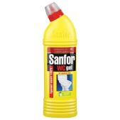 Средство для уборки туалета Sanfor WC gel 750мл, Лимонная Свежесть, ш/к 02771