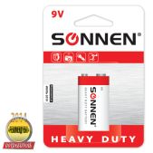 Батарейка Крона Sonnen 451101 6F22 Heavy Duty, солевая, 9В в блистере