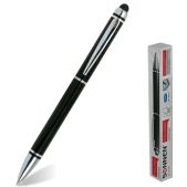 Ручка-стилус Sonnen 141589 для смартфонов планшетов, корпус черный, серебр детали, 1мм, синяя
