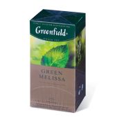 Чай зеленый Greenfield Green Melissa 25 пакетиков в конвертах по 1.5г,