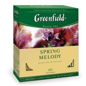 Чай черный Greenfield Spring Melody с чабрецом, 100 пакетиков в конвертах по 1.5г