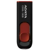 Устройство USB 2.0 Flash Drive 8Gb ADATA AC008-8G-RKD C008 черно красное