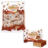 Конфеты вафельные Объединенные Кондитеры Рот Фронт РФ09756 Коровка, с шоколадной начинкой, 250г, пакет